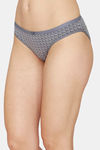 Zivame Low Rise Full Coverage Bikini Panty - Grey Abstract — thumbnail 3